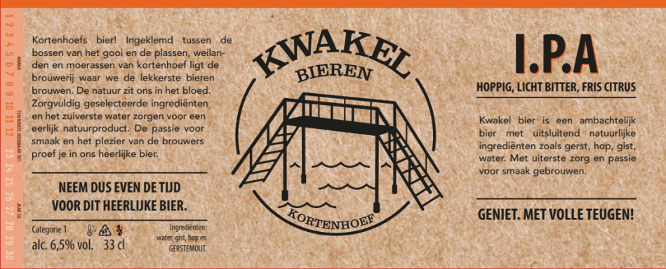 IPA van Kwakel brouwerij